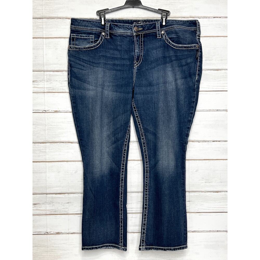 Silver Jeans Co Natsuki Capri Jeans Women’s Plus Size 22 Denim